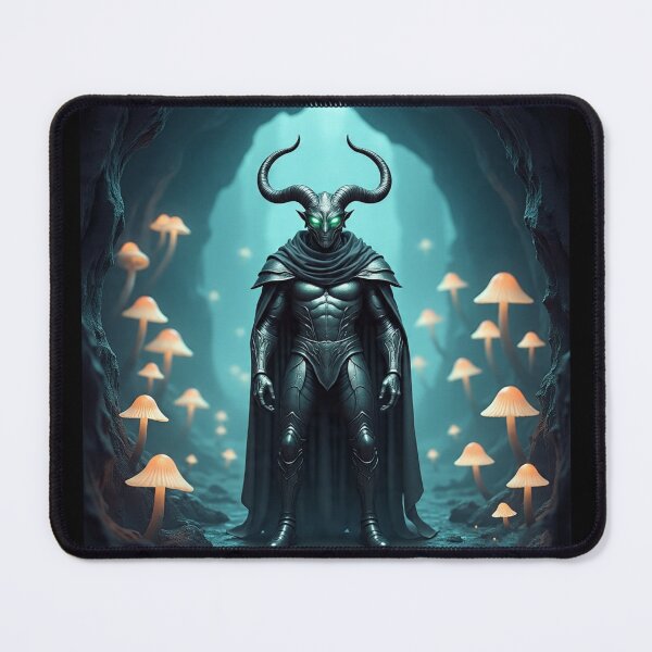 Item preview, Horned Demon Warrior in Mushroom Cave designed and sold by PrintBreeze.