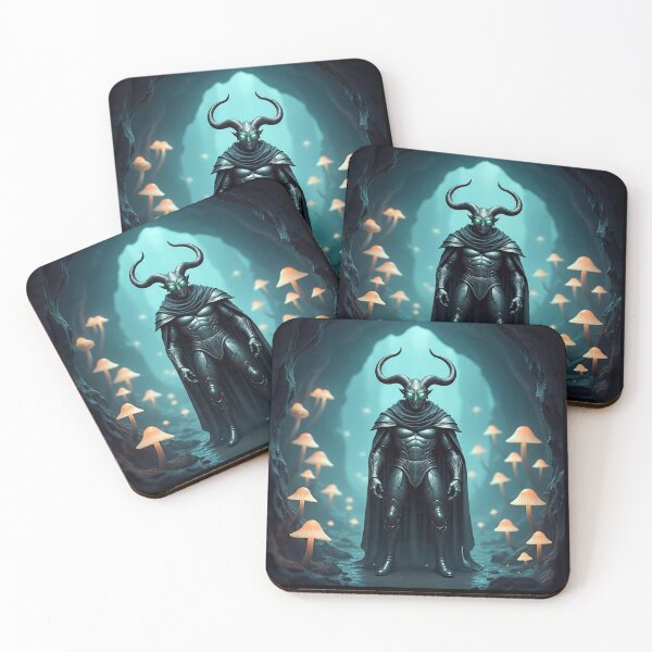 Item preview, Horned Demon Warrior in Mushroom Cave designed and sold by PrintBreeze.
