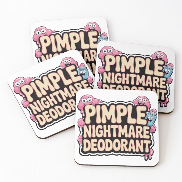 Item preview, Pimple Nightmare Deodorant – Surreal Cartoon Horror Sticker designed and sold by Imaginarium of Chaos falcon88 .