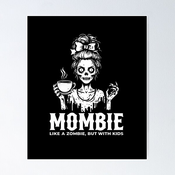 Item preview, Funny Mombie Tired Mom Zombie Halloween T-Shirt designed and sold by FestivityFinds.