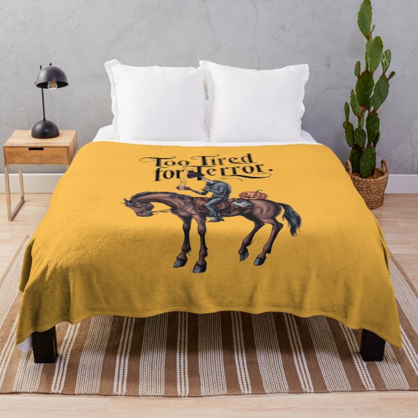 Item preview, Too Tired for Terror – The Most Relatable Headless Horseman Halloween Design! designed and sold by petpuppymania.