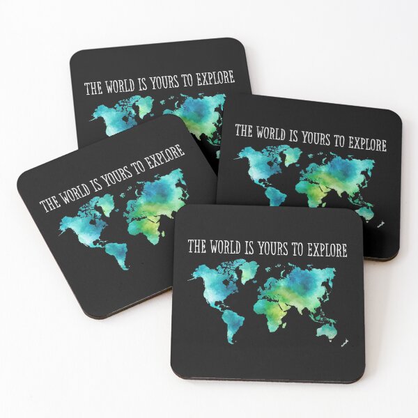 Item preview, The World Is Yours To Explore Aesthetic Flight Attendant Quote designed and sold by SWETA HALDER.