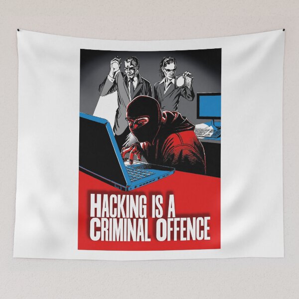 Item preview, HACKING IS A CRIMINAL OFFENCE designed and sold by wonder-webb.
