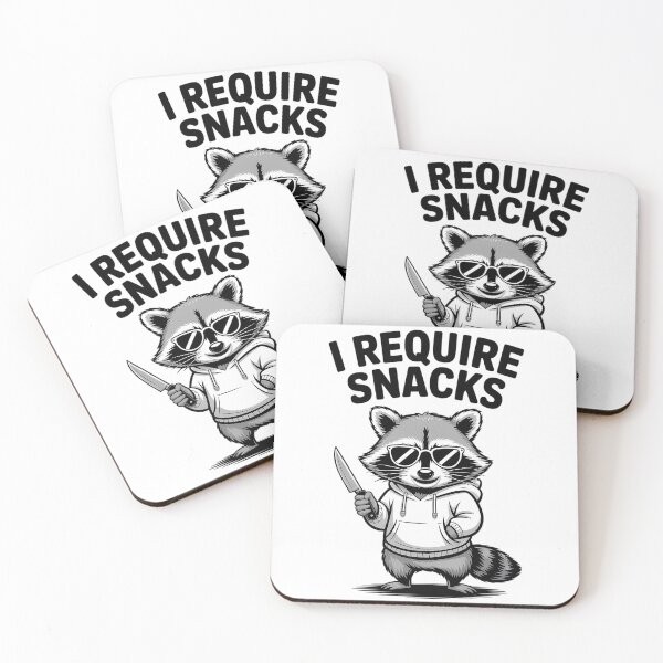 Item preview, I Require Snacks Raccoon designed and sold by Jaanussar.