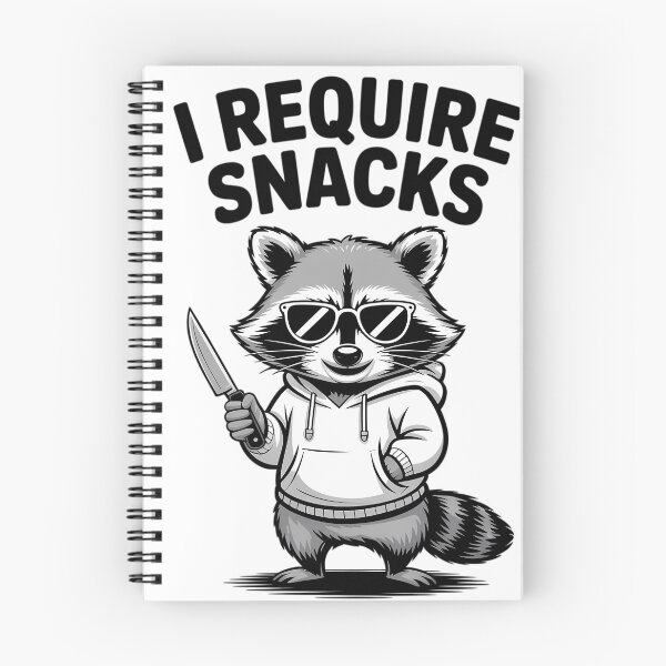 Item preview, I Require Snacks Raccoon designed and sold by Jaanussar.