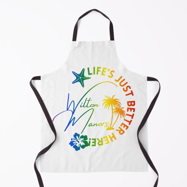 Item preview, Wilton Manors Florida Rainbow Tropical Design with Life’s Just Better Here Quote designed and sold by WarFX Designs.
