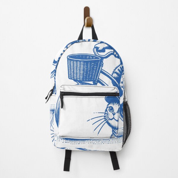 Item preview, Vintage Cycling Cat – Funny Retro Cat on Bicycle Design for Cat Lovers & Cyclists designed and sold by Graphic Botique.