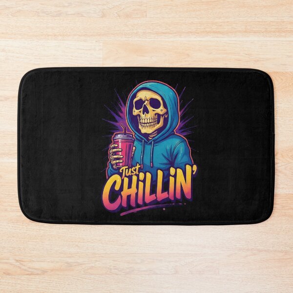 Item preview, Just Chillin' Purple Vibe Skeleton | Hoodie Skull Chill Retro Aesthetic Design designed and sold by petpuppymania.