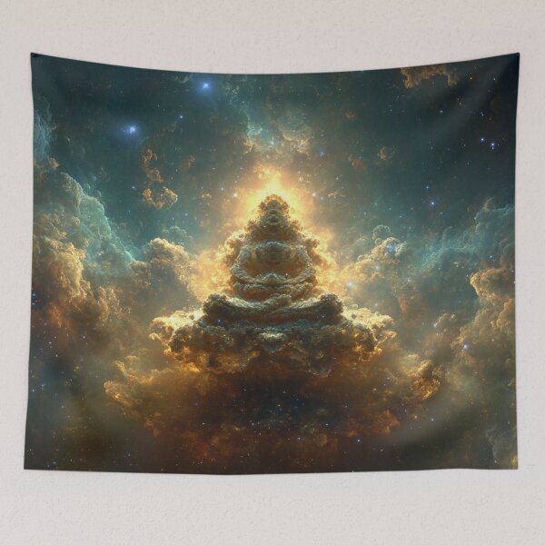 Item preview, Buddhabrot Fractal Mandelbrot Buddha Rendition designed and sold by LabMandala.
