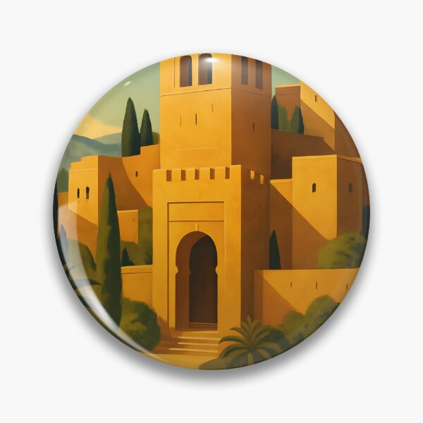 Item preview, Alcazaba of Málaga – Vintage Art Deco Málaga, Spain designed and sold by Cosmopolis.