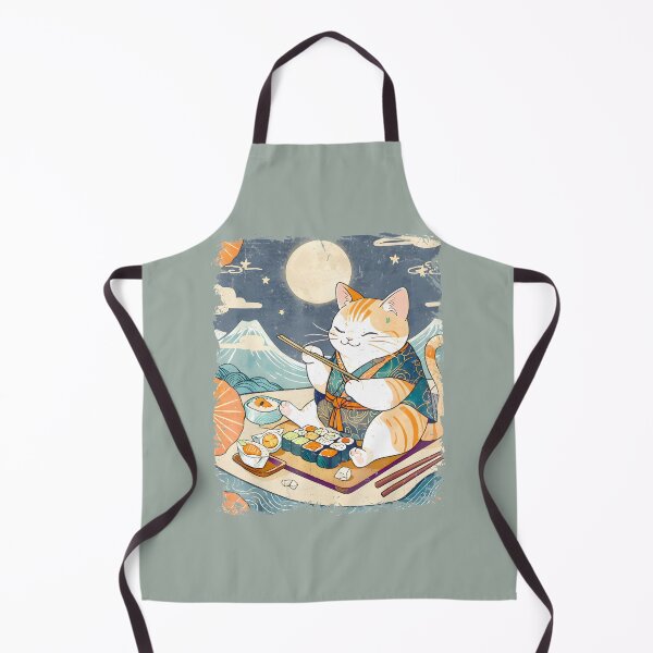 Item preview, Cat Eating Sushi Japanese Anime Manga Kawaii Cat Ukiyoe Artpng By Merch, Limited Edition, Perfect G designed and sold by Jermaine Dixon.