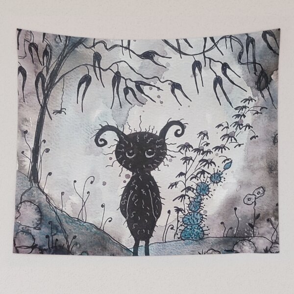 Item preview, Little lonely monster designed and sold by SandysArtShop.