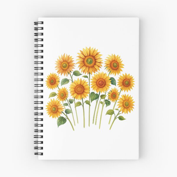 Item preview, Cheerful Watercolor Sunflower Bouquet designed and sold by ArtfulWeave.