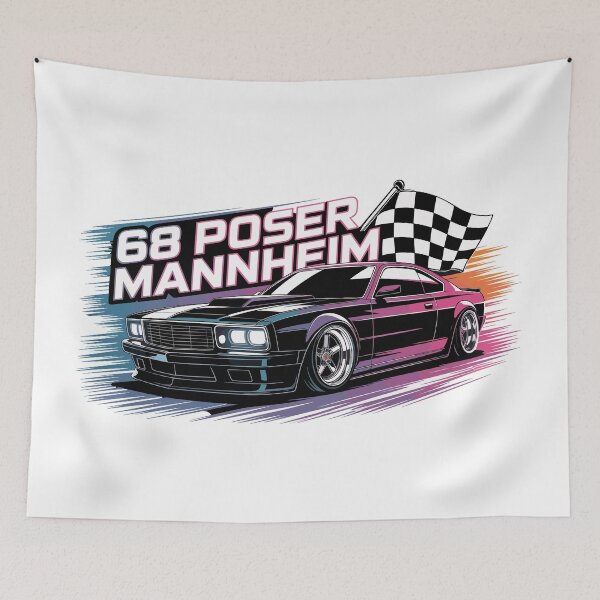 Item preview, Vintage Classic Car Mannheim designed and sold by PrintCarClub.