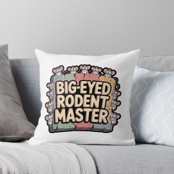 Item preview, Big-Eyed Rodent Master – Cartoon  Emblem Sticker designed and sold by Imaginarium of Chaos falcon88 .
