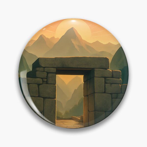 Item preview, Sun Gate at Dawn – Vintage Machu Picchu Pueblo, Peru designed and sold by Cosmopolis.