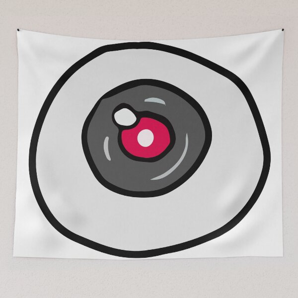 Item preview, Bloodshot Eyeball Doodle - Spooky Minimalist Halloween Eye designed and sold by tsbbstudio.