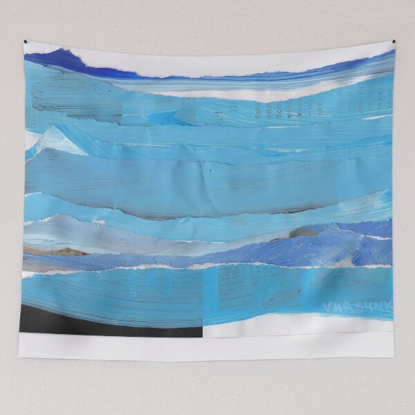 Item preview, Quiet Current — Poetic Abstract Collage designed and sold by vmrshnkvart.