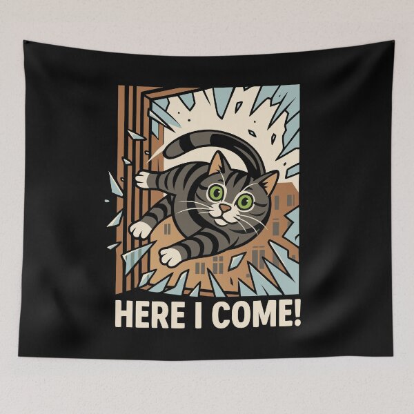 Item preview, Brace Yourself For a Total PAW-Tastrophe • Cat Unexpected Escape designed and sold by Blok45.