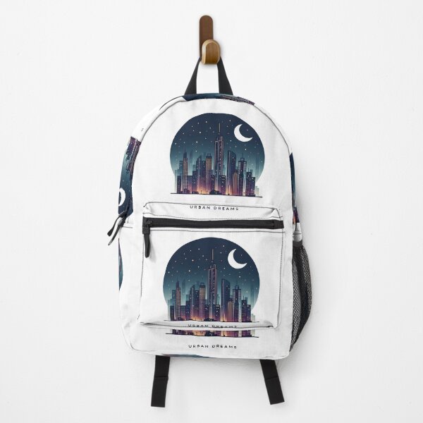 Item preview, city, skyline, moon, landscape, citylights, metropolitan designed and sold by TrueArtVibes.