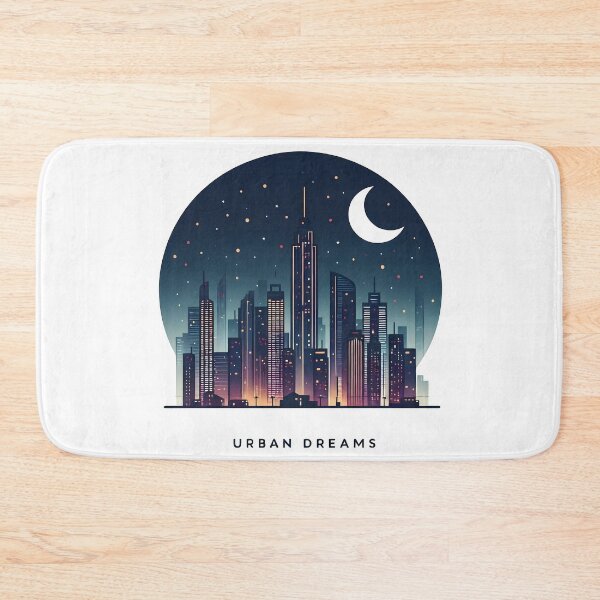 Item preview, city, skyline, moon, landscape, citylights, metropolitan designed and sold by TrueArtVibes.