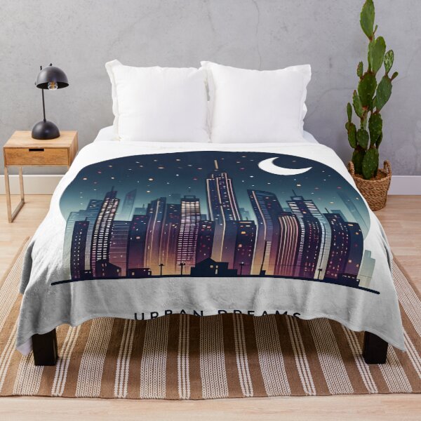 Item preview, city, skyline, moon, landscape, citylights, metropolitan designed and sold by TrueArtVibes.