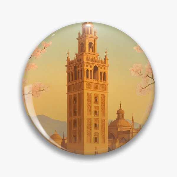 Item preview, Giralda Tower – Vintage Art Deco Seville, Spain designed and sold by Cosmopolis.