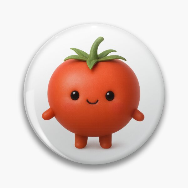 Item preview, Cute Happy Tomato | Kawaii Vegetable Art designed and sold by Moons Studio.