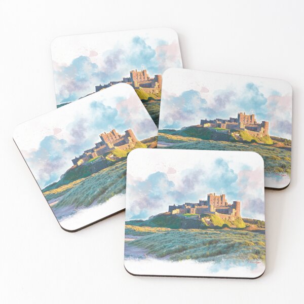 Item preview, “A Gentle Light’’ Bamburgh Castle Northumberland  designed and sold by Printfantasia .