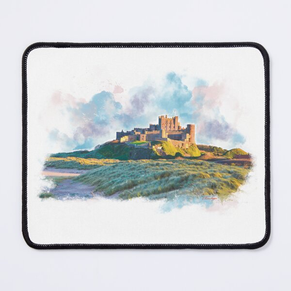 Item preview, “A Gentle Light’’ Bamburgh Castle Northumberland designed and sold by Printfantasia .