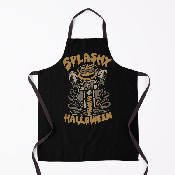 Item preview, Pumpkin-Headed Halloween Dirt Bike Rider designed and sold by Maud Tee Art.