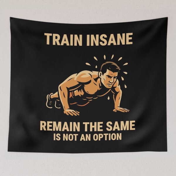 Item preview, Train Insane Remain the Same Gym Workout Fitness designed and sold by LuminOrb.