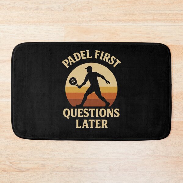 Item preview, Padel First Questions Later Funny Padel Tennis designed and sold by LuminOrb.