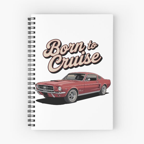 Item preview, Vintage Classic Car Mustang Born To Cruise designed and sold by PrintCarClub.