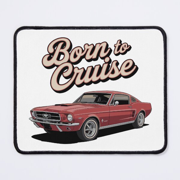 Item preview, Vintage Classic Car Mustang Born To Cruise designed and sold by PrintCarClub.