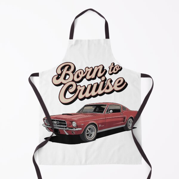 Item preview, Vintage Classic Car Mustang Born To Cruise designed and sold by PrintCarClub.