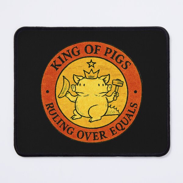 Item preview, King Of Pigs 1984 Animal Farm Orwell designed and sold by Degenerate Scum.