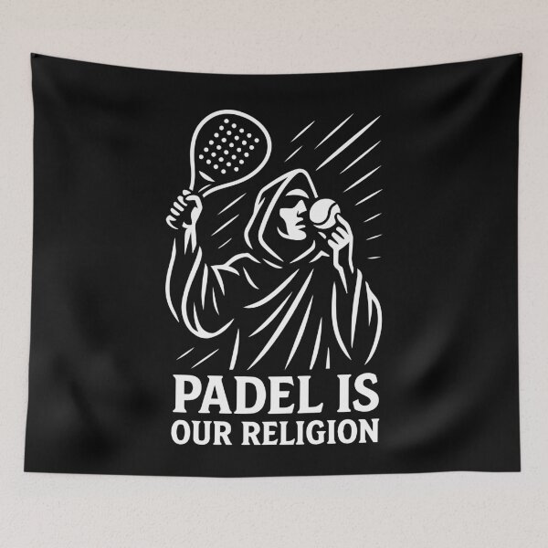 Item preview, Padel Is Our Religion Funny Padel Tennis designed and sold by LuminOrb.