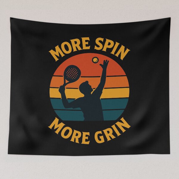 Item preview, Padel More Spin More Grin Tennis designed and sold by LuminOrb.