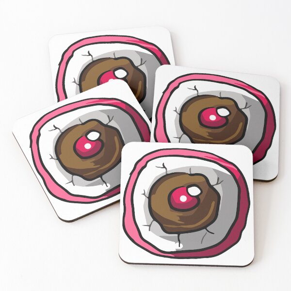 Item preview, Grotesque Eyeball in Pink Socket - Gory Halloween Doodle designed and sold by tsbbstudio.