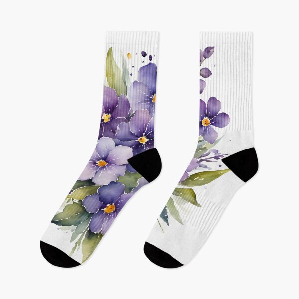 Item preview, Violet flowers designed and sold by PrintLabStudio.