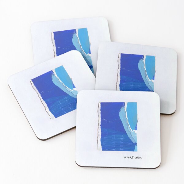 Item preview, Blue Movement — Paper Abstract Collage designed and sold by vmrshnkvart.