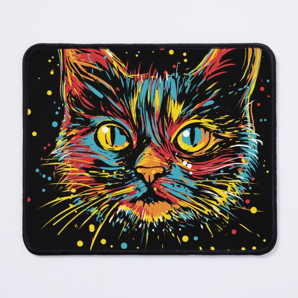 Item preview, Psychedelic cat designed and sold by kharma zero.