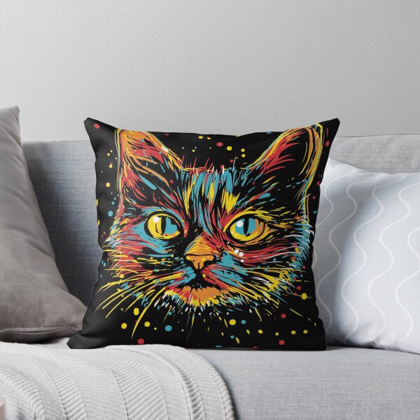 Item preview, Psychedelic cat designed and sold by kharma zero.
