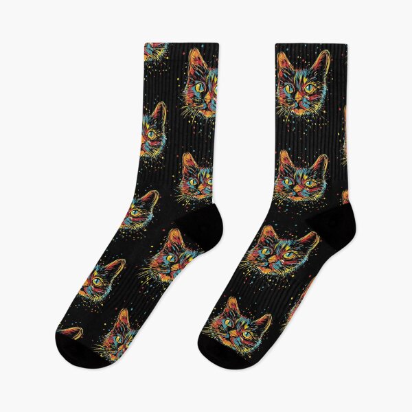 Item preview, Psychedelic cat designed and sold by kharma zero.