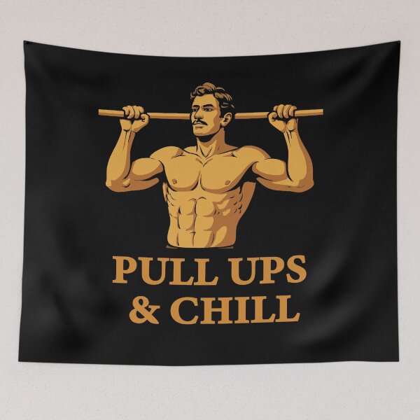 Item preview, Pull Ups & Chill Calisthenics Fitness Gym Training designed and sold by LuminOrb.