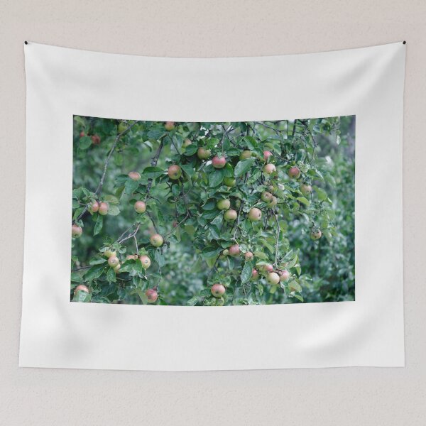 Item preview, Green apples in apple tree  designed and sold by olena2552.