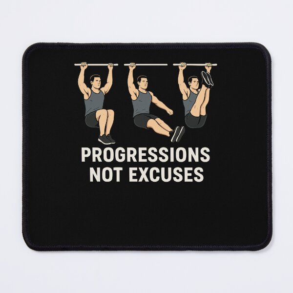 Item preview, Progressions Not Excuses Fitness Workout Gym designed and sold by LuminOrb.