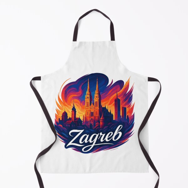 Item preview, Zagreb capital Croatia silhouette gift designed and sold by Pineapple-Tree.