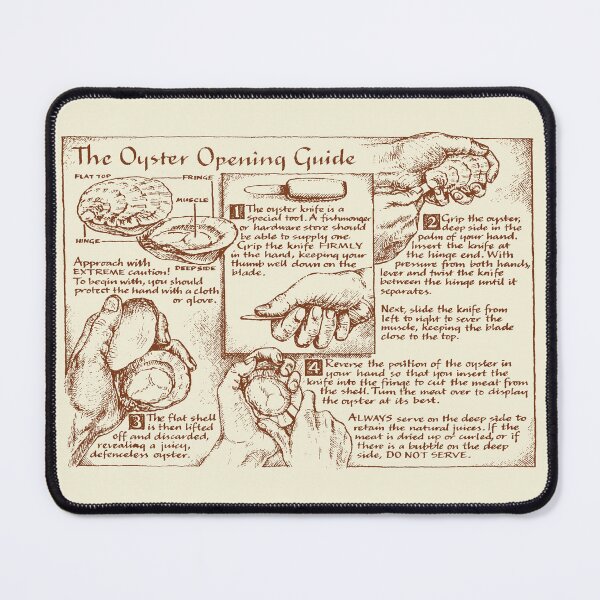 Item preview, Oyster Opening Guide designed and sold by wonder-webb.